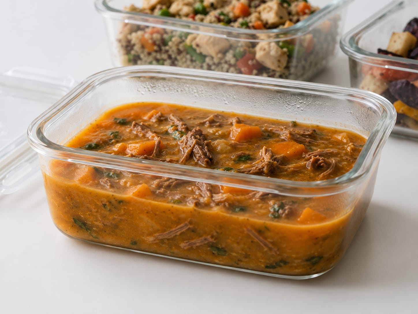 Abóbora com carne desfiada